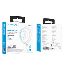 Заредете изображение във визуализатора на галерията – Borofone Wireless induction charger BQ27 Pole magnetic 15W white
