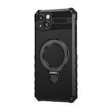 Заредете изображение във визуализатора на галерията – Tel Protect Armor Magsafe Metal Ring Case for Iphone 15 Plus black
