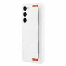 Заредете изображение във визуализатора на галерията – Samsung Silicone Grip Cover Case for Samsung Galaxy S23+ silicone case with wrist strap white (EF-GS916TWEGWW)
