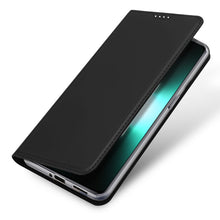 Заредете изображение във визуализатора на галерията – Dux Ducis Skin Pro Case For Realme GT Neo 5 / Realme GT3 Flip Cover Card Wallet Stand Black
