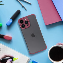 Заредете изображение във визуализатора на галерията – MINI BUMPERS with camera island protection Case for IPHONE 14 cherry
