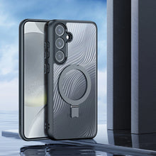 Заредете изображение във визуализатора на галерията – Dux Ducis Aimo Mag armored case with MagSafe for Samsung Galaxy S24 - black
