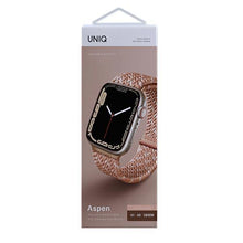 Заредете изображение във визуализатора на галерията – UNIQ pasek Aspen Apple Watch 40/38/41mm Series 4/5/6/7/8/SE/SE2 Braided DE różowy/citrus pink
