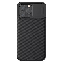 Заредете изображение във визуализатора на галерията – Nillkin CamShield Pro PC+TPU Case for Iphone 15 Pro Max black
