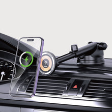 Заредете изображение във визуализатора на галерията – Dudao F12MAX+ cockpit magnetic holder with MagSafe inductive charger - black
