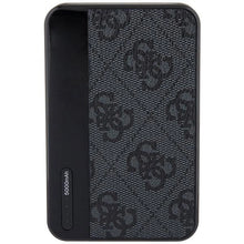 Заредете изображение във визуализатора на галерията – Guess Powerbank 15W GUPB5LP4GEGK 5000mAh black/black 4G Leather Metal Logo
