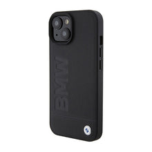 Заредете изображение във визуализатора на галерията – Original Case BMW Magsafe Signature Logo Imprint BMHMP15SSLLBK for Iphone 15 black
