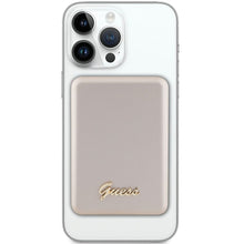 Заредете изображение във визуализатора на галерията – Power bank with wirelles charging GUESS GUPBM5ALGSGD 5000mAh 15W with MagSafe / gold
