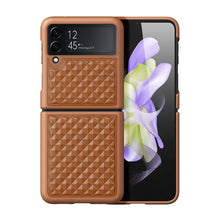 Заредете изображение във визуализатора на галерията – Dux Ducis Venice case for Samsung Galaxy Z Flip 4 leather case brown
