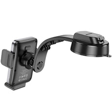 Заредете изображение във визуализатора на галерията – HOCO car holder with wireless charging for center console HW14 Speed black metal gray
