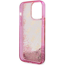 Заредете изображение във визуализатора на галерията – Original faceplate case GUESS GUHCP14XLC4PSGP for iPhone 14 PRO MAX (Liquid Glitter 4G Translucent / pink)
