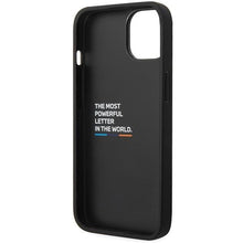 Заредете изображение във визуализатора на галерията – Case BMW BMHCP13M22NBCK iPhone 13 6.1" black/black Leather Carbon
