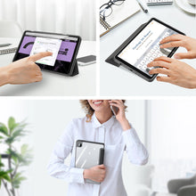 Заредете изображение във визуализатора на галерията – Dux Ducis Toby case with flip stand for Samsung Galaxy Tab A9 8.7'' - black
