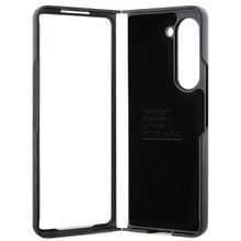 Заредете изображение във визуализатора на галерията – BMW Leather Carbon case for Samsung Galaxy Z Fold 5 - black
