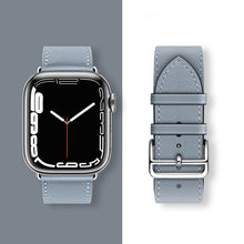Заредете изображение във визуализатора на галерията – HOCO strap for Apple Watch 42/44/45/49mm Elegant leather WA17 dark gray
