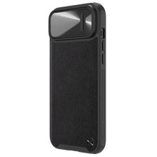 Заредете изображение във визуализатора на галерията – Nillkin CamShield Leather S Case iPhone 14 Plus cover with camera cover black

