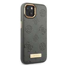 Заредете изображение във визуализатора на галерията – Guess GUHMP13MSAPSTG iPhone 13 6.1" grey/grey hardcase Peony Logo Plate MagSafe
