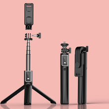 Заредете изображение във визуализатора на галерията – Selfie Stick MINI - with detachable bluetooth remote control and tripod - P40L BLACK
