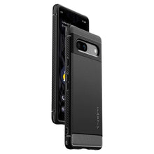 Заредете изображение във визуализатора на галерията – Spigen RUGGED ARMOR GOOGLE PIXEL 7A MATTE BLACK
