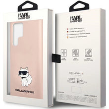 Заредете изображение във визуализатора на галерията – Karl Lagerfeld Silicone Choupette case for Samsung Galaxy S24 Ultra - pink
