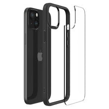 Заредете изображение във визуализатора на галерията – Spigen Crystal Hybrid case for iPhone 15 - black
