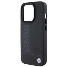 Заредете изображение във визуализатора на галерията – Original Case BMW Leather Hot Stamp BMHCP15XSLLBK for Iphone 15 Pro Max Black
