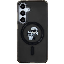 Заредете изображение във визуализатора на галерията – Karl Lagerfeld IML Karl&amp;Choupette MagSafe case for Samsung Galaxy S24 - black
