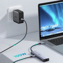 Заредете изображение във визуализатора на галерията – Multifunctional HUB 5in1 USB-C - HDMI 1.4 / 3 x USB-A / USB-C PD 100W Ugreen CM511 - gray
