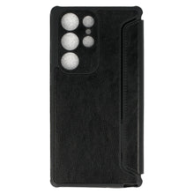 Заредете изображение във визуализатора на галерията – Razor Leather Book Case for Samsung Galaxy S23 Ultra black
