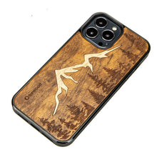 Заредете изображение във визуализатора на галерията – Wooden case for iPhone 13 Pro Max Bewood Imbuia Mountains
