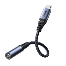 Заредете изображение във визуализатора на галерията – Joyroom SY-C01 USB-C DAC adapter to 3.5 mm mini jack - black
