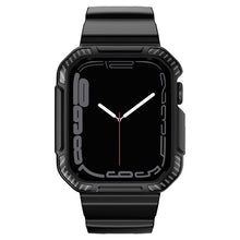 Заредете изображение във визуализатора на галерията – Kingxbar CYF106 2in1 Armored Case for Apple Watch SE, 8, 7, 6, 5, 4, 3, 2, 1 (41, 40, 38 mm) with strap black
