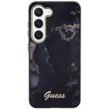 Заредете изображение във визуализатора на галерията – Guess GUHCS23MHTMRSK S23+ S916 black/black hardcase Golden Marble Collection
