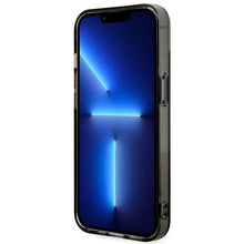 Заредете изображение във визуализатора на галерията – Case BMW BMHMP14SHDTK iPhone 14 6.1" grey/grey Tricolor Stripes MagSafe
