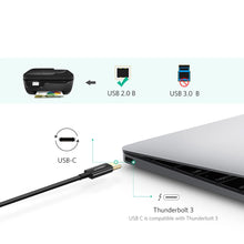 Заредете изображение във визуализатора на галерията – Ugreen US241 USB-C 2.0 - USB-B cable 1 m - black
