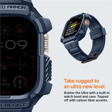 Заредете изображение във визуализатора на галерията – Spigen Rugged Armor Pro case for Apple Watch Ultra 1 / 2 (49 mm) - navy blue
