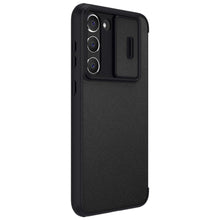 Заредете изображение във визуализатора на галерията – Nillkin Qin Leather Pro Case for Samsung Galaxy S23 Flip Cover Camera Cover Black
