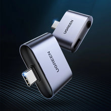 Заредете изображение във визуализатора на галерията – Ugreen CM231 USB-C mini jack 3.5 mm audio adapter - gray
