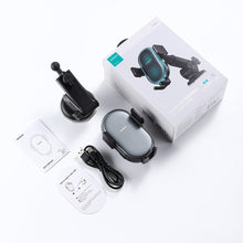 Заредете изображение във визуализатора на галерията – Joyroom car holder with 15W inductive charger for dashboard black (JR-ZS299)
