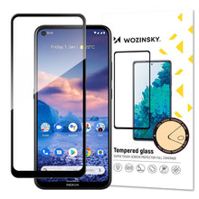 Заредете изображение във визуализатора на галерията – Wozinsky Tempered Glass Full Glue Super Tough Screen Protector Full Coveraged with Frame Case Friendly for Nokia 5.4 black
