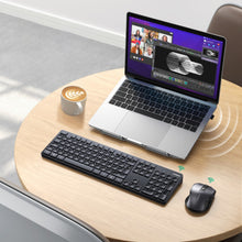 Заредете изображение във визуализатора на галерията – Ugreen MK006 wireless mouse and keyboard set 2.4Ghz - black
