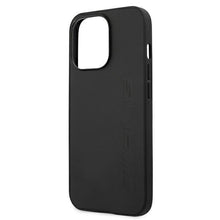 Заредете изображение във визуализатора на галерията – AMG AMHCP13XDOLBK iPhone 13 Pro Max 6,7" czarny/black hardcase Leather Hot Stamped
