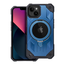 Заредете изображение във визуализатора на галерията – Armor Mag Cover case compatible with MagSafe for IPHONE 13 / 14 blue
