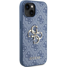 Заредете изображение във визуализатора на галерията – Original Case GUESS hardcase 4G Big Metal Logo GUHCP15S4GMGBL for Iphone 13-14/15 blue
