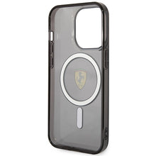 Заредете изображение във визуализатора на галерията – Original FERRARI hardcase Translucent Magsafe FEHMP14LURKK for Iphone 14 Pro Black
