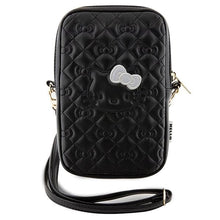 Заредете изображение във визуализатора на галерията – Hello Kitty Quilted Bows Strap bag - black
