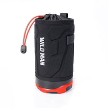 Заредете изображение във визуализатора на галерията – WILDMAN Bicycle bag R1 waterproof 1L for bottle black-red
