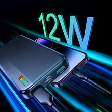 Заредете изображение във визуализатора на галерията – Joyroom power bank 10000mAh Dazzling Series 12W black (JR-T016)
