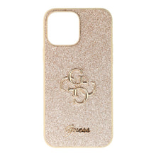 Заредете изображение във визуализатора на галерията – Original faceplate case GUESS GUHCP13XHG4SGD for iPhone 13 Pro Max (Fixed Glitter Big 4G / gold)
