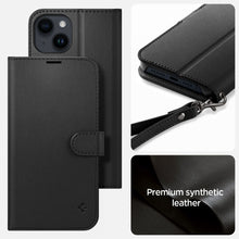 Заредете изображение във визуализатора на галерията – SPIGEN Wallet S book for IPHONE 14 black

